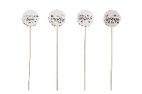 Holzstecker LIEBLINGSMENSCH weiss-schwarz 50HO Ø6cm + 28,5cm Stab